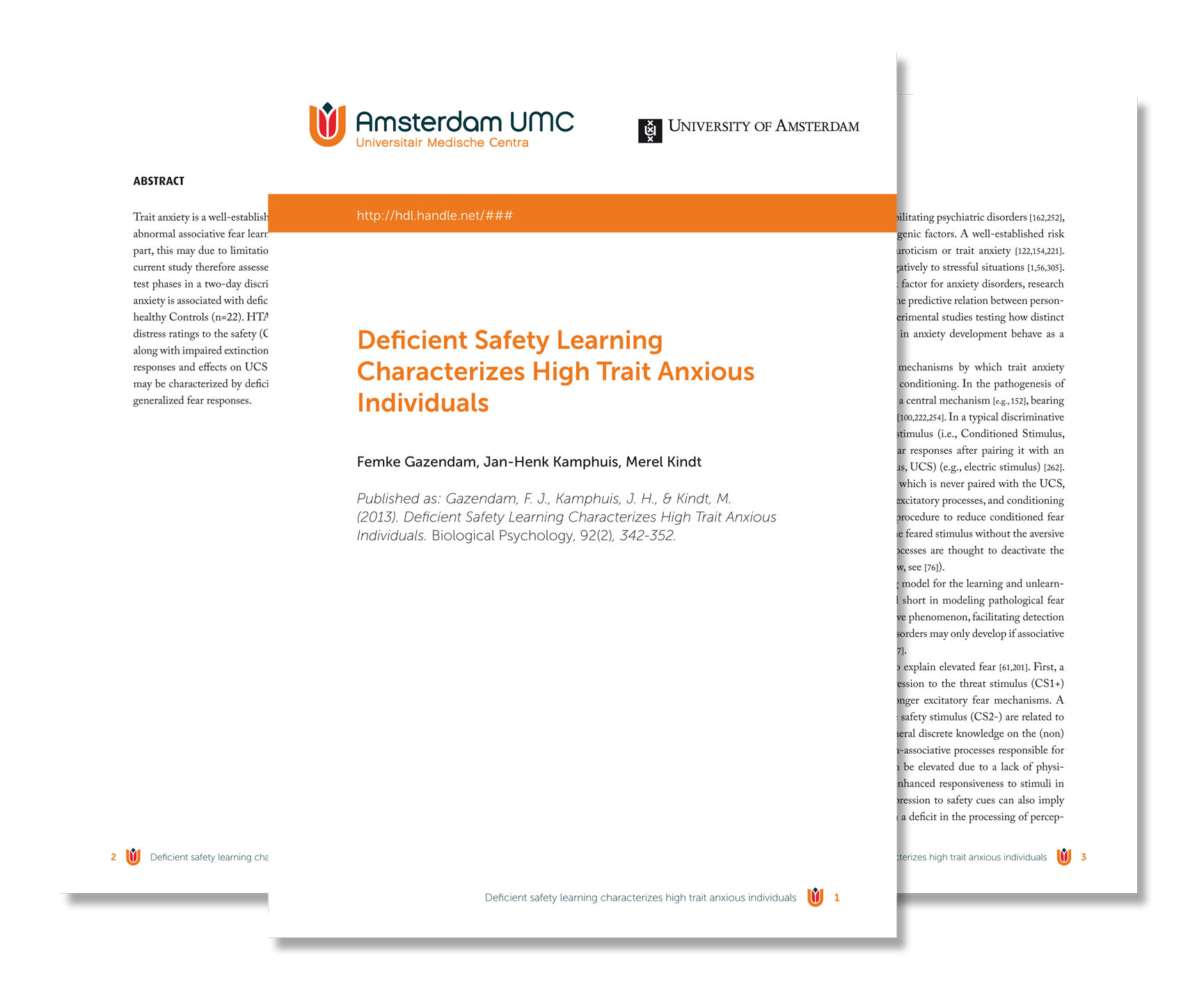 Artikelen in Universiteit van Amserdam stijl