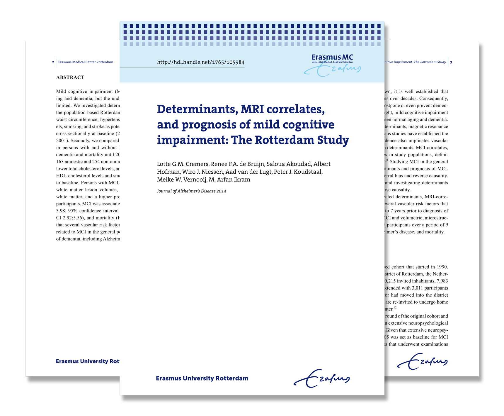 Artikelen in Erasmus stijl